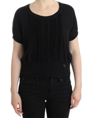 Cavalli Black short sleeved jumper - IT48|XXL - Sweaters