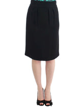 Cavalli Black wool pencil skirt - Skirts