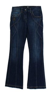 Cavalli Blue Cotton Stretch Low Waist Jeans - W26 - Jeans