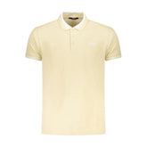 Cavalli Class Beige Cotton Men Polo Shirt - Polos
