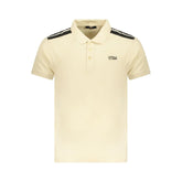 Cavalli Class Beige Cotton Men Polo Shirt - XXL - Polos