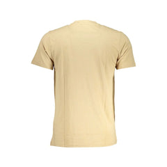 Cavalli Class Beige Cotton T-Shirt - T-Shirts