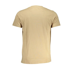 Cavalli Class Beige Cotton T-Shirt - T-Shirts