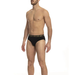 Cavalli Class Black Cotton Men Brief - Briefs