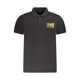 Cavalli Class Black Cotton Men Polo Shirt - M - Polos