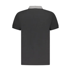 Cavalli Class Black Cotton Men Polo Shirt - Polos