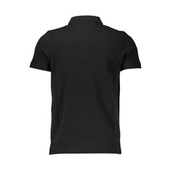 Cavalli Class Black Cotton Men Polo Shirt - Polos