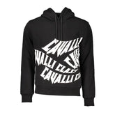 Cavalli Class Black Cotton Men Sweater - Hoodies