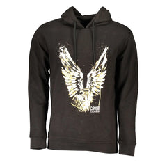 Cavalli Class Black Cotton Men Sweater - Hoodies