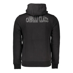 Cavalli Class Black Cotton Men Sweater - S - Hoodies