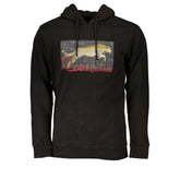 Cavalli Class Black Cotton Men Sweater - Sweatshirts