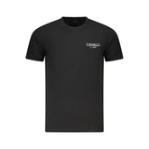 Cavalli Class Black Cotton Men T-Shirt