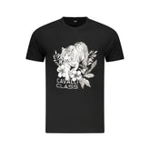 Cavalli Class Black Cotton Men T-Shirt - T-Shirts