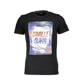 Cavalli Class Black Cotton Men T-Shirt - T-Shirts