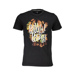 Cavalli Class Black Cotton Men T-Shirt - XL - T-Shirts