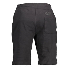Cavalli Class Black Cotton Pant - Jogger Shorts