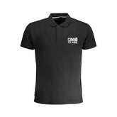 Cavalli Class Black Cotton Polo Shirt - Polos