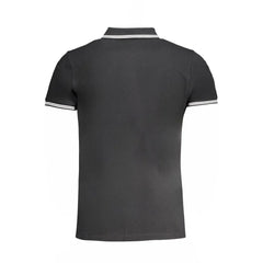Cavalli Class Black Cotton Polo Shirt - Polos