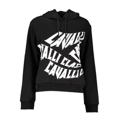 Cavalli Class Black Cotton Sweatshirt - XXL - Hoodies