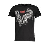 Cavalli Class Black Cotton T-Shirt - T-Shirts