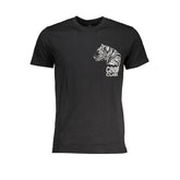 Cavalli Class Black Cotton T-Shirt - T-Shirts