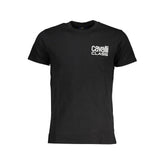 Cavalli Class Black Cotton T-Shirt - T-Shirts