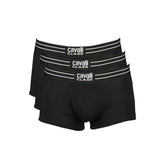 Cavalli Class Black Cotton Underwear - S - Boxer Briefs