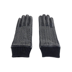 Cavalli Class Black Lambskin Men Glove - 9|L - Gloves & Mittens