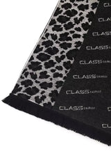 Cavalli Class Black Wool Men Scarf - Scarves & Shawls