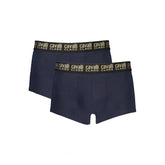 Cavalli Class Blue Cotton Men Boxer - Boxer Briefs