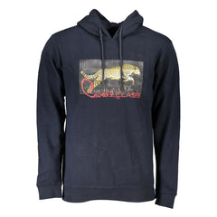 Cavalli Class Blue Cotton Men Sweater - Hoodies