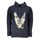 Cavalli Class Blue Cotton Men Sweater - Hoodies