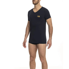 Cavalli Class Blue Cotton Men T-Shirt - M - T-Shirts