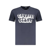 Cavalli Class Blue Cotton Men T-Shirt - T-Shirts