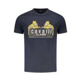 Cavalli Class Blue Cotton Men T-Shirt - T-Shirts