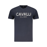 Cavalli Class Blue Cotton Men T-Shirt - T-Shirts