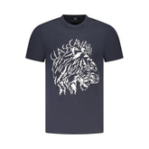 Cavalli Class Blue Cotton Men T-Shirt - T-Shirts