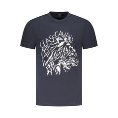 Cavalli Class Blue Cotton Men T-Shirt - T-Shirts