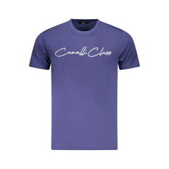 Cavalli Class Blue Cotton Men T-Shirt - T-Shirts