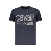 Cavalli Class Blue Cotton Men T-Shirt - T-Shirts