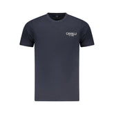 Cavalli Class Blue Cotton Men T-Shirt - T-Shirts