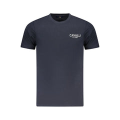 Cavalli Class Blue Cotton Men T-Shirt - T-Shirts