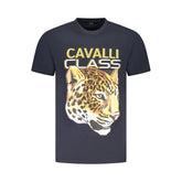 Cavalli Class Blue Cotton Men T-Shirt - T-Shirts