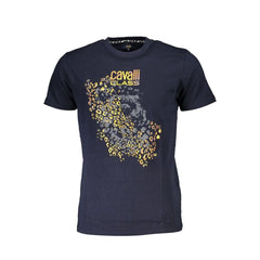Cavalli Class Blue Cotton Men T-Shirt - XL - T-Shirts