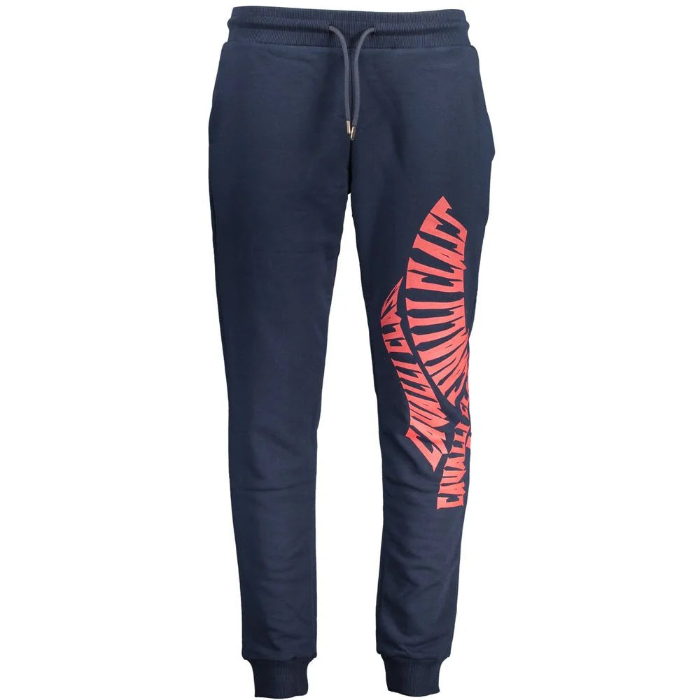 Cavalli Class Blue Cotton Pant - Joggers