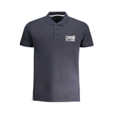 Cavalli Class Blue Cotton Polo Shirt - Polos