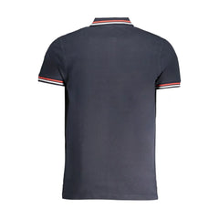 Cavalli Class Blue Cotton Polo Shirt - Polos
