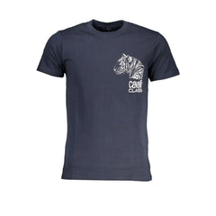 Cavalli Class Blue Cotton T-Shirt - T-Shirts