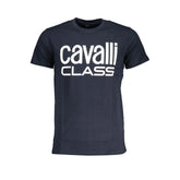 Cavalli Class Blue Cotton T-Shirt - T-Shirts