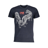 Cavalli Class Blue Cotton T-Shirt - T-Shirts